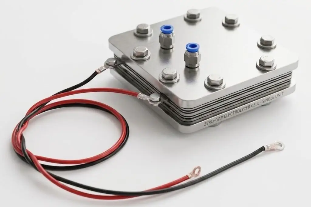Zero Gap Experimental Setup for Integrated Single Cell (Zero Gap) Electrolyzer AEM / Alkaline / PEM